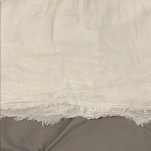 Cream woven shawl from Ann Taylor